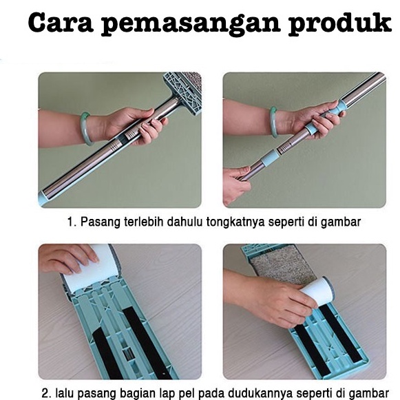 BOSJKT0038 Pel Lantai Super Mop Alat Pembersih Lantai