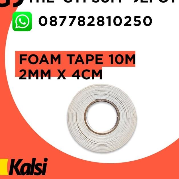 ☑ Foam Tape 2mm x 4cm x 10m Peredam Kalsifloor ○
