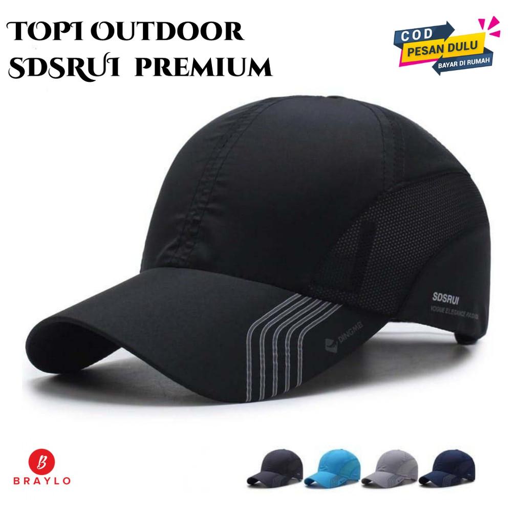 Topi Sport Outdoors Running Trail Run Quickdry Sdsrui - Baseball Pria Wanita