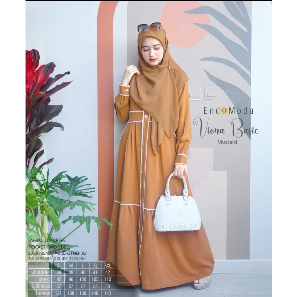 Gamis Endomoda Viona - Dress Pakaian Wanita Muslimah
