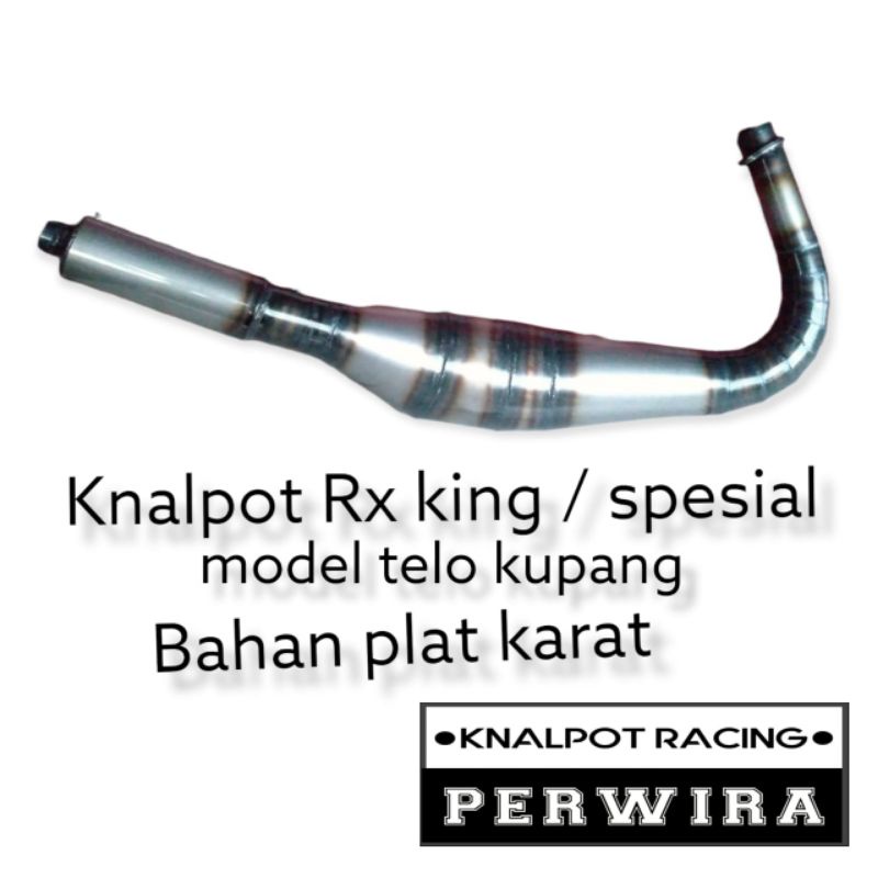 Knalpot Rx King / spesial Rxs Kolong Telo Kupang Bahan Plat Karat