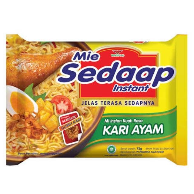 

Mie Sedap Rasa Kari Ayam 72g