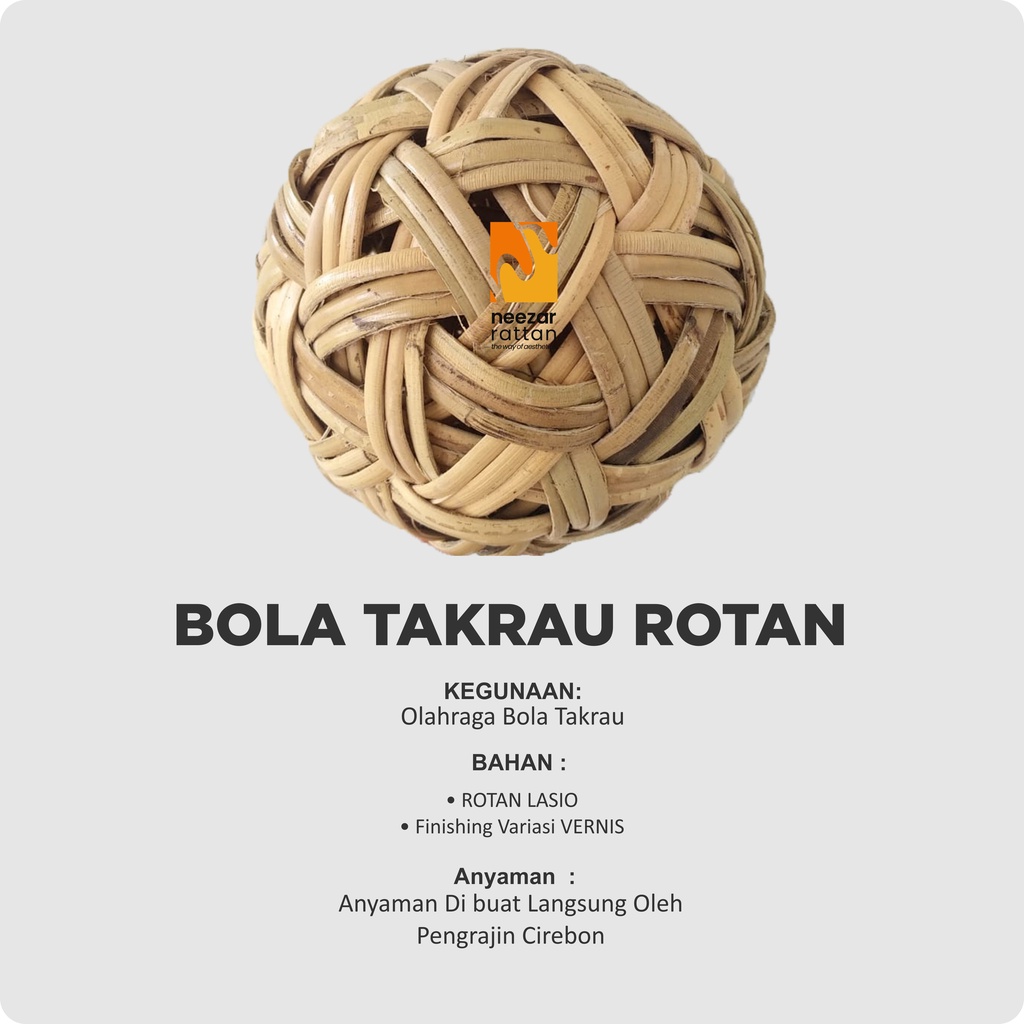 Bola Sepak Takraw dari Rotan asli Harga murah Bagus