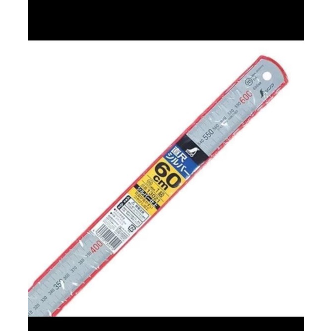 

Penggaris Shinwa 60cm JAPAN 24in 24 in 60 cm 600mm 600 mm stainless steel anti karat Ruler Mistar