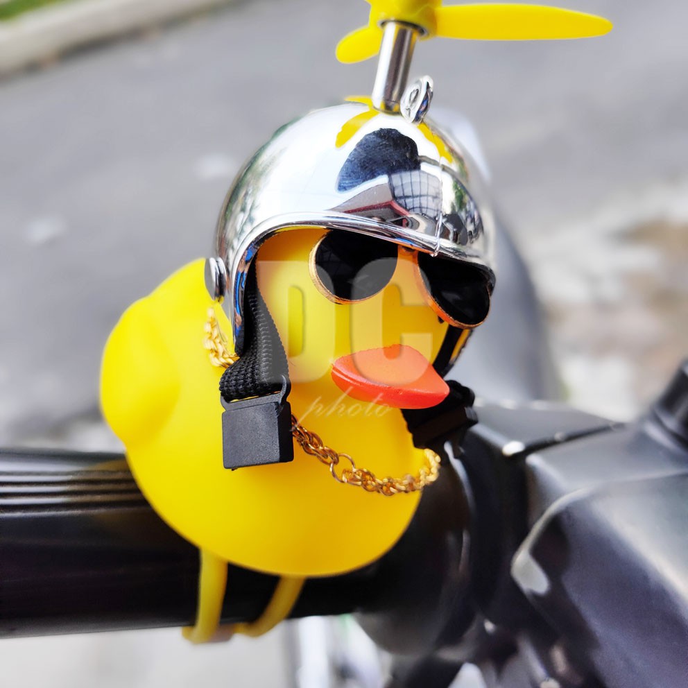 Bebek Helm Baling LED | Tik Tok Bebek Kuning | Aksesoris Dashboard Mobil Motor &amp; Sepeda