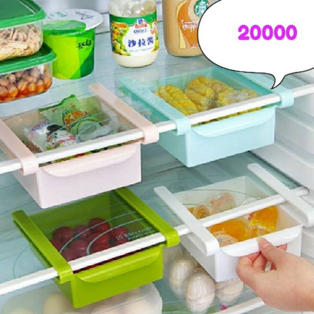 Kotak penyimpanan laci kulkas serbaguna