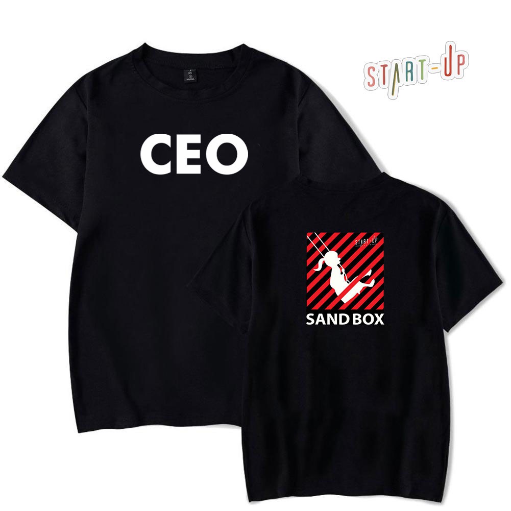 KAOS CEO KARAKTER DEPAN &amp; BELAKANG / KARAKTER / KATUN 24S