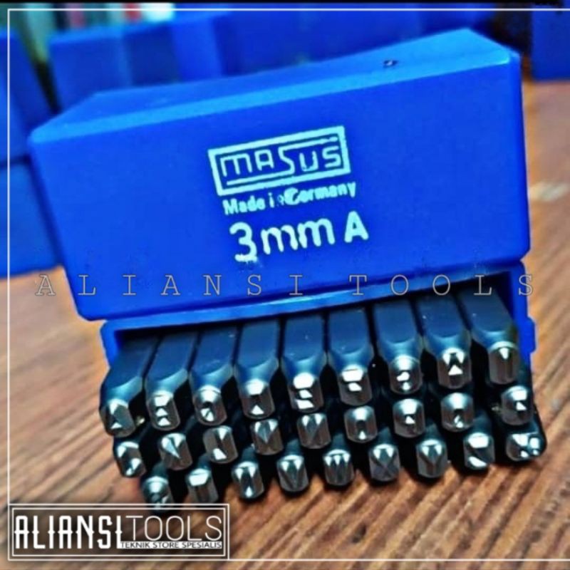 

MASUS Germany Huruf Ketok size 3 Mm Stamp Punch Letter A - Z