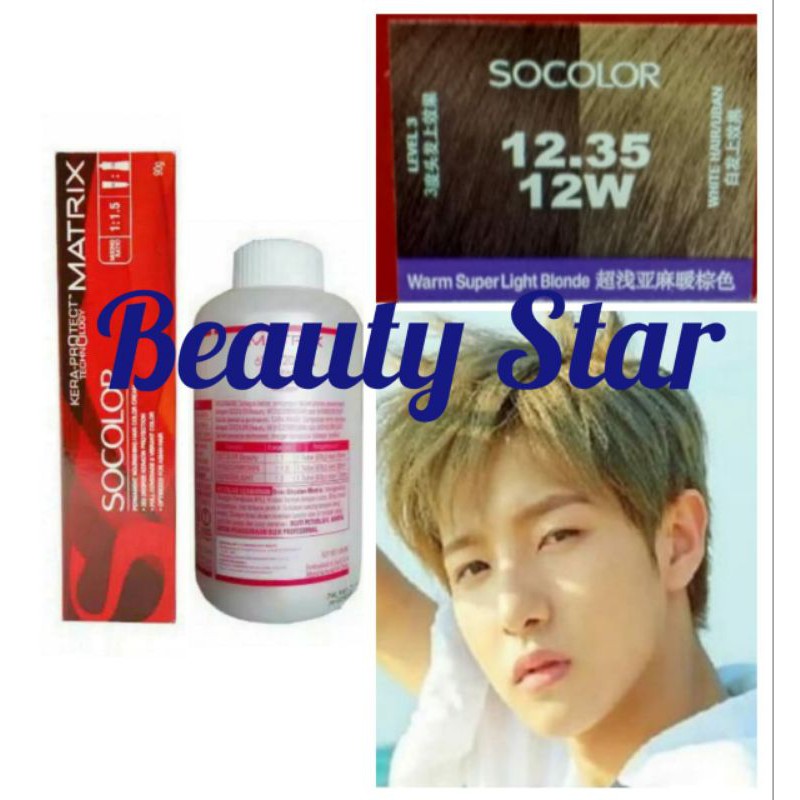 MATRIX SOCOLOR NO. 12.35 / 12W WARM SUPER LIGHT BLONDE DAN OXYDANT