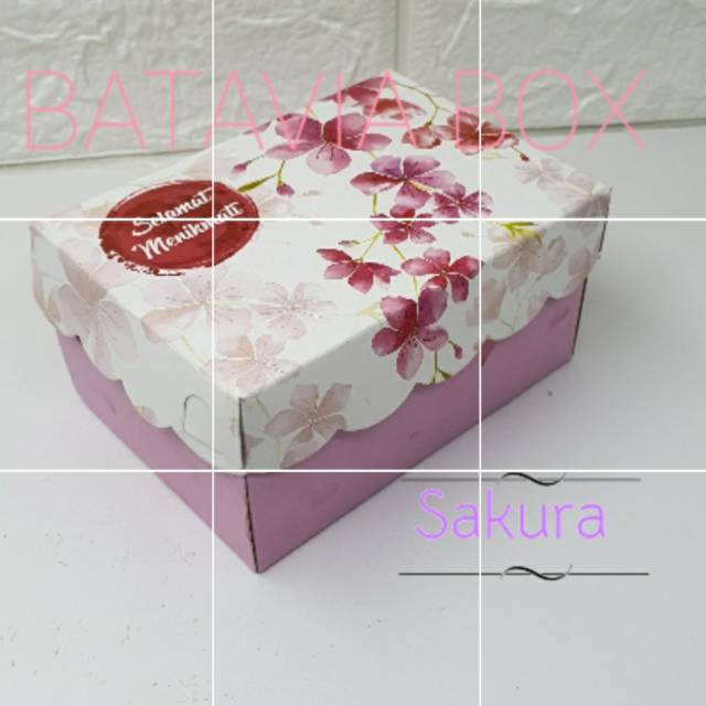 Box snack kotak snack dus snack uk 15,8x12,5 type R5jumbo Sakura