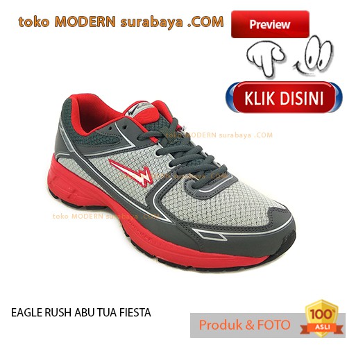 EAGLE RUSH ABU TUA FIESTA Sepatu Olahraga Running Kets Jogging Sneakers
