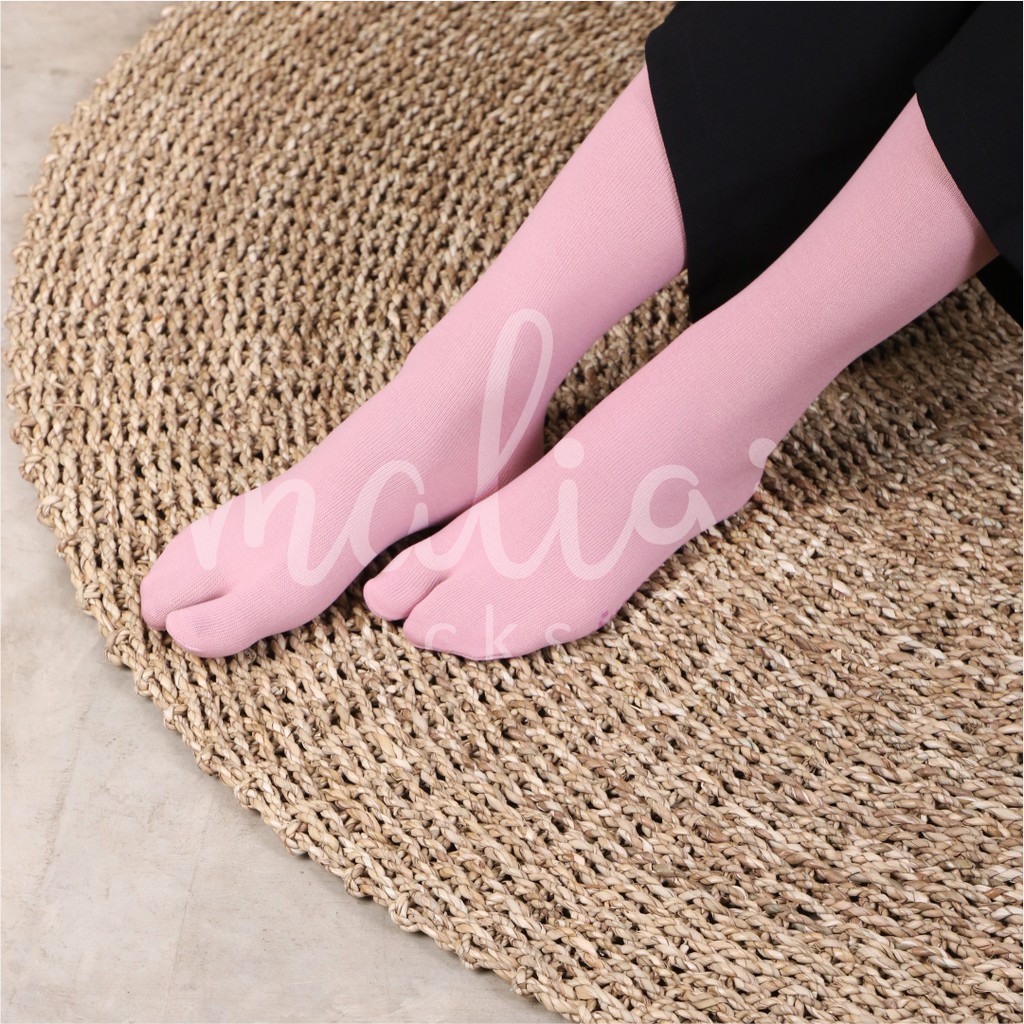 {Paket 3 Pcs} Kaos Kaki Wanita Jempol Basic Panjang Maligisocks