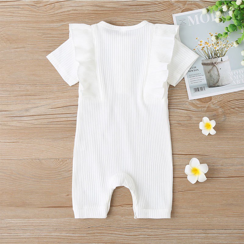 0-9bln JUMPER RUFFLE BASIC BAYI | JUMPSUIT ROMPER BAJU PAKAIAN ANAK catalog XMY AK