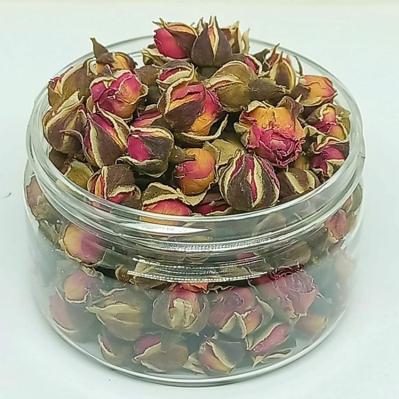 GOLDEN EDGE ROSE BUD TEA TISANE TEH BUNGA MAWAR EMAS KUNCUP ROSE BUD TEA TISANE