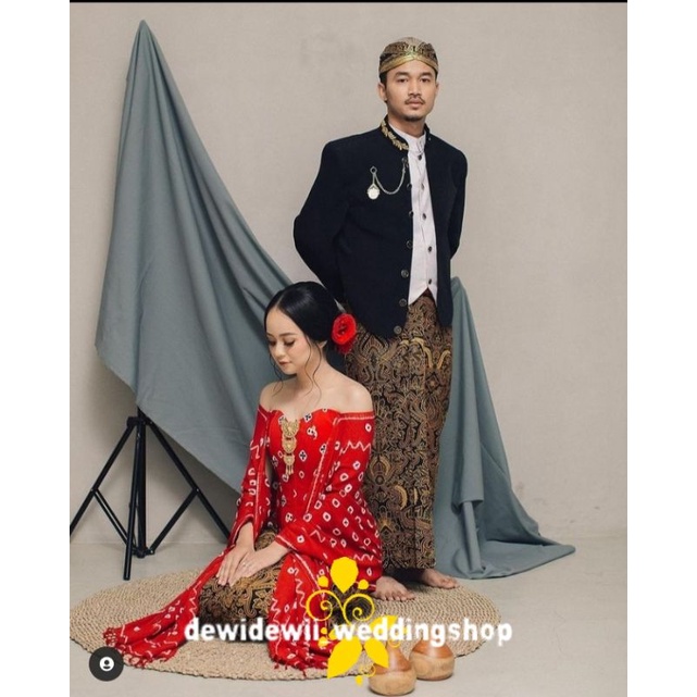 Baju Prewed Adat Jawa, Motif Jumputan