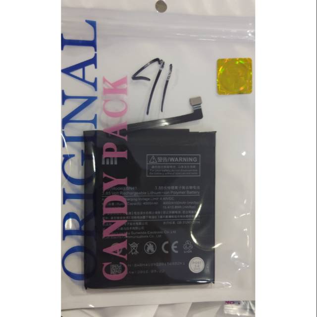 BATERAI XIAOMI REDMI NOTE 4 ORI BN41