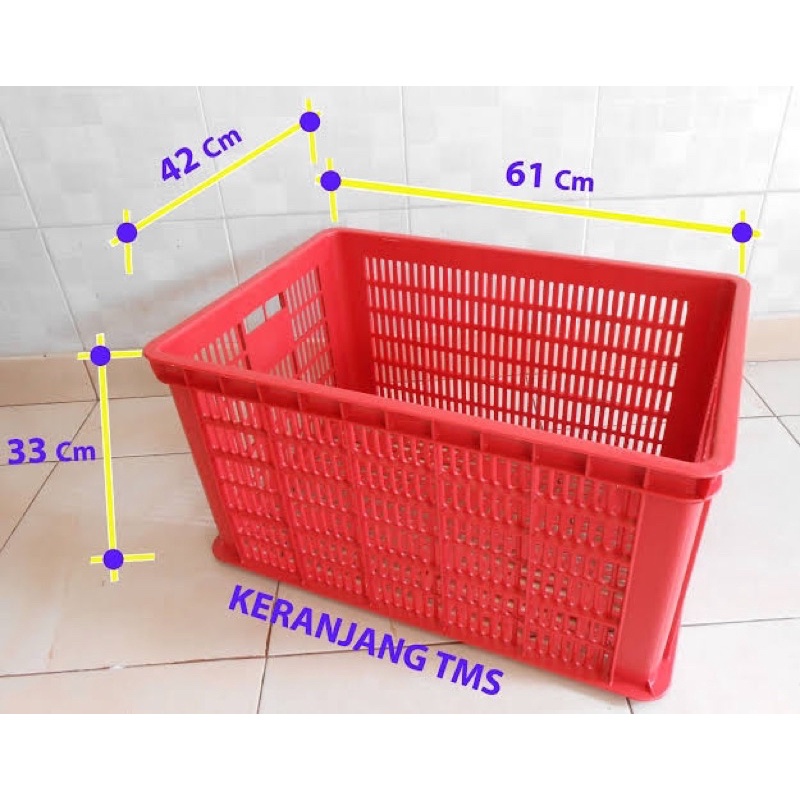 CONTAINER KERANJANG INDUSTRI SERBAGUNA HIJAU BIRU TMS T06 Industrial Container