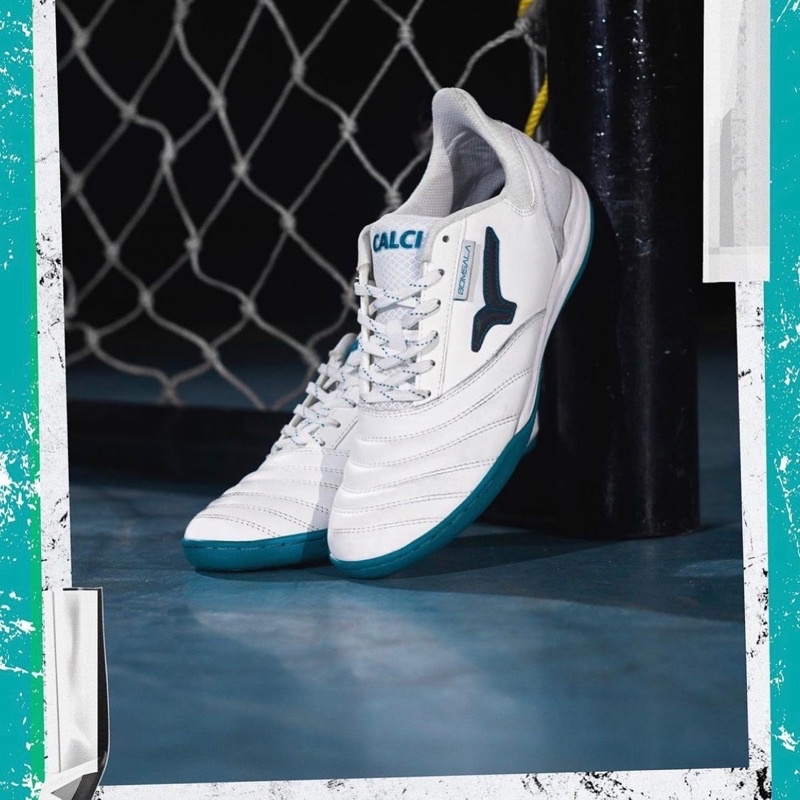 SEPATU FUTSAL CALCI BOMSALA ANCHOR WHITE