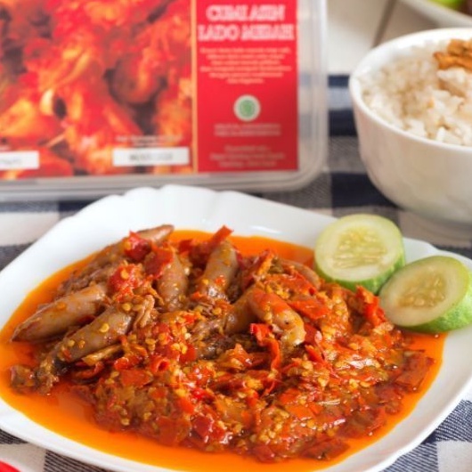 

Restu Mande Cumi Asin Lado Merah - Masakan Padang Kemasan Vakum 250gram