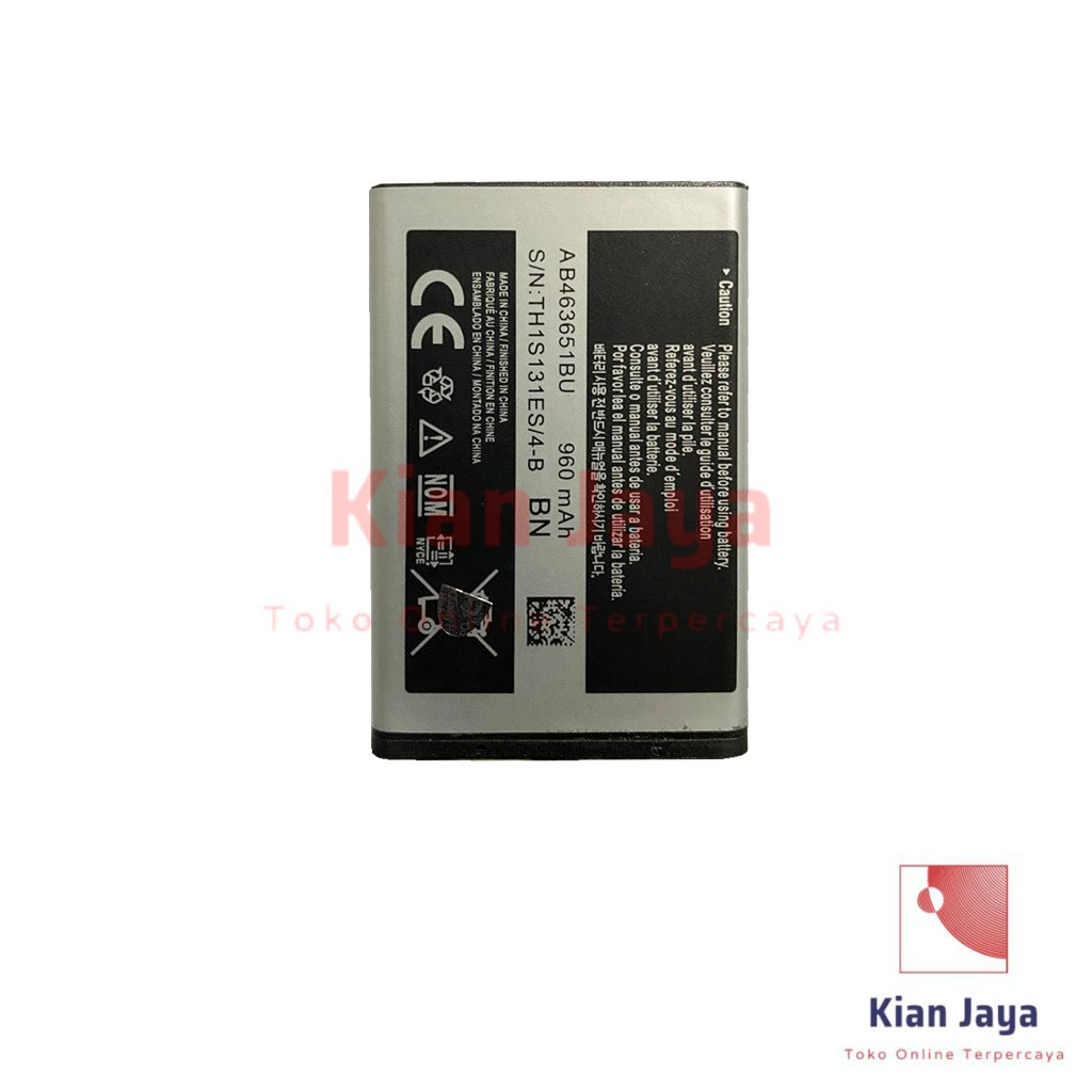 [Garansi 100% Ori] Baterai Samsung Galaxy Lakota C3322 / Corby C3650 / Batre Battery Hp Original