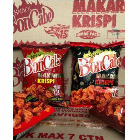 [Jumbo] Makaroni Krispi Boncabe Level 15&amp;10 Pedas 150gr