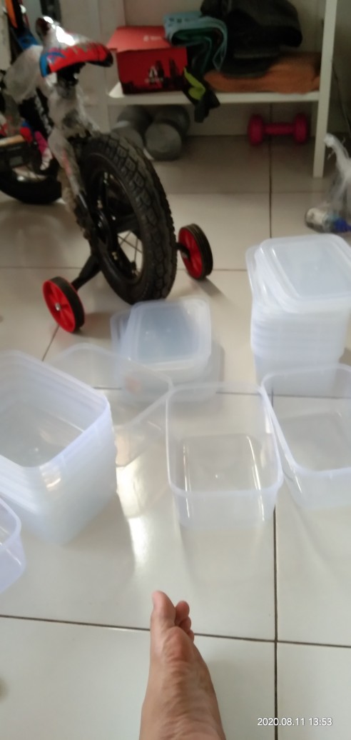 (6pcs) Kotak Donat Kmp / Mutiara Pack 2000mil / Box Serbaguna / Wadah