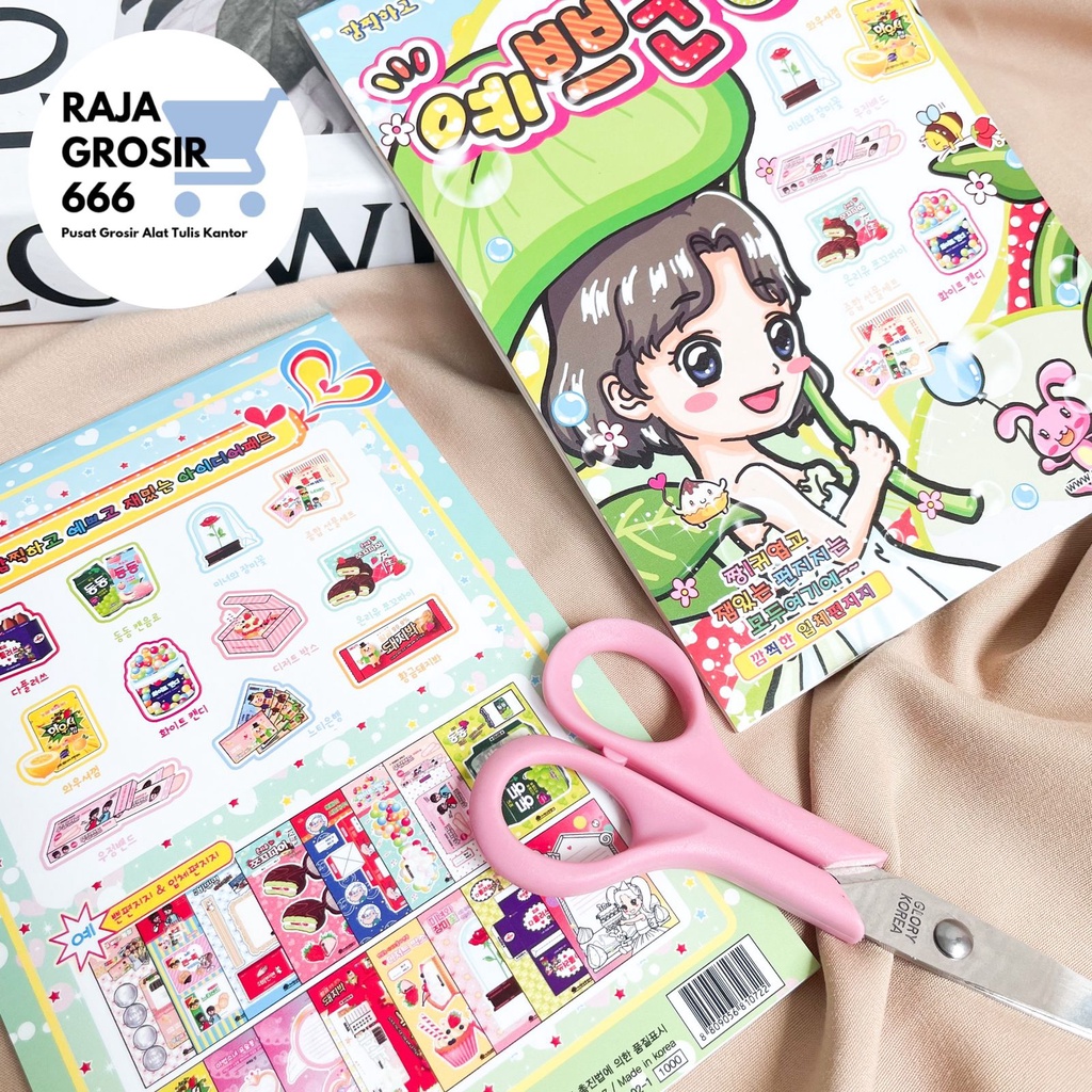 Buku papercraft seri 30 origami snack korea VIRAL book mainan anak kartun korean jepang