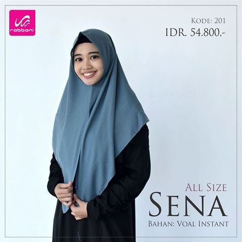 KERUDUNG INSTAN NK SENA ALL SIZE ORI RABBANI