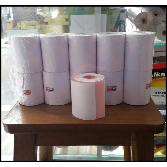 

Kertas Struk Kasir 75 X 60 2 Ply (Isi 100 Roll/Carton)