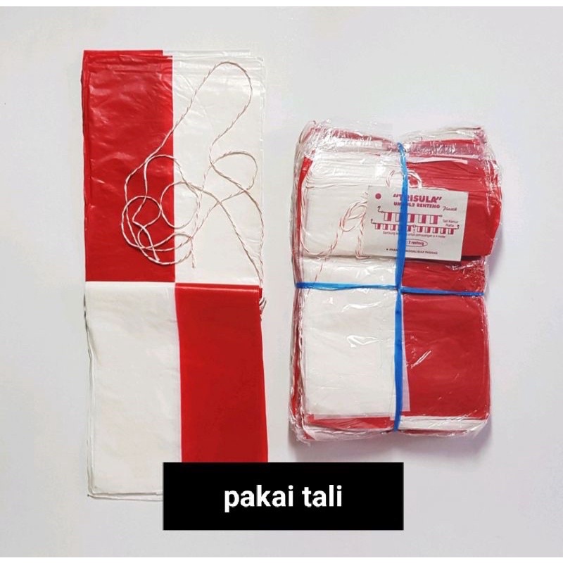 

BENDERA PLASTIK MERAH PUTIH DENGAN TALI