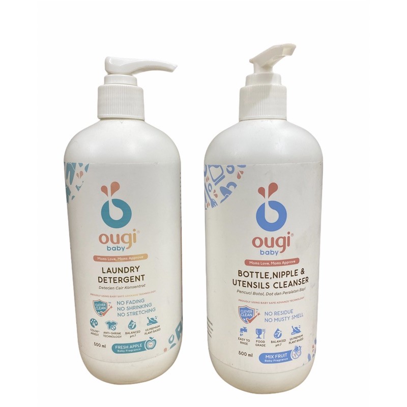 Ougi Baby Detergent dan Pencuci Botol Dot Bayi 500ml