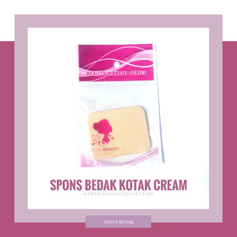 Spon Bedak Spons Foundation Sponge Makeup Kotak Powder Puff