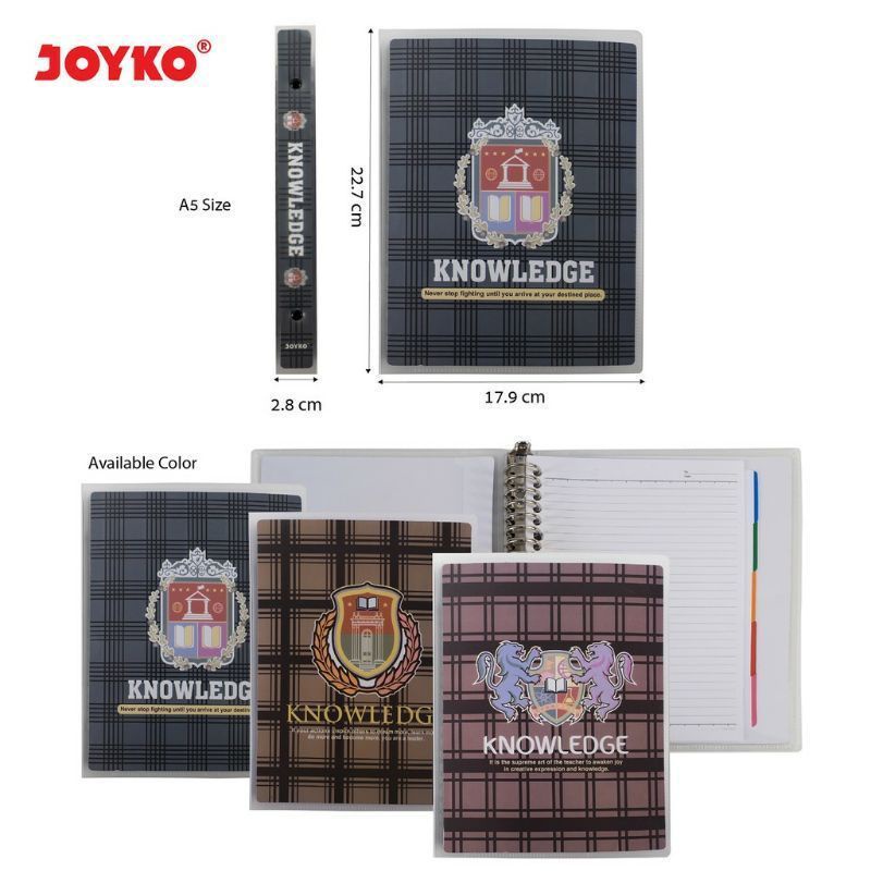

Binder Note / Ring Binder Joyko A5 / (1pcs)