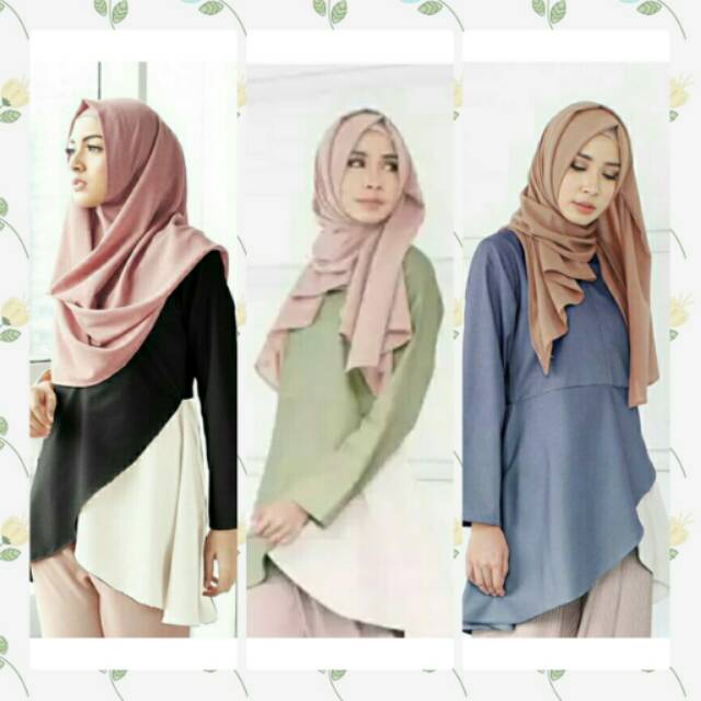 MIA BLOUSE By Vanilla Hijab / baju muslim / atasan muslim /blouse