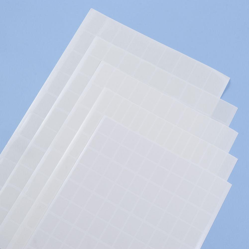 Populer 1000pcs Sealing Sticker Bening Perlengkapan Kantor PVC Self Adhesive Label