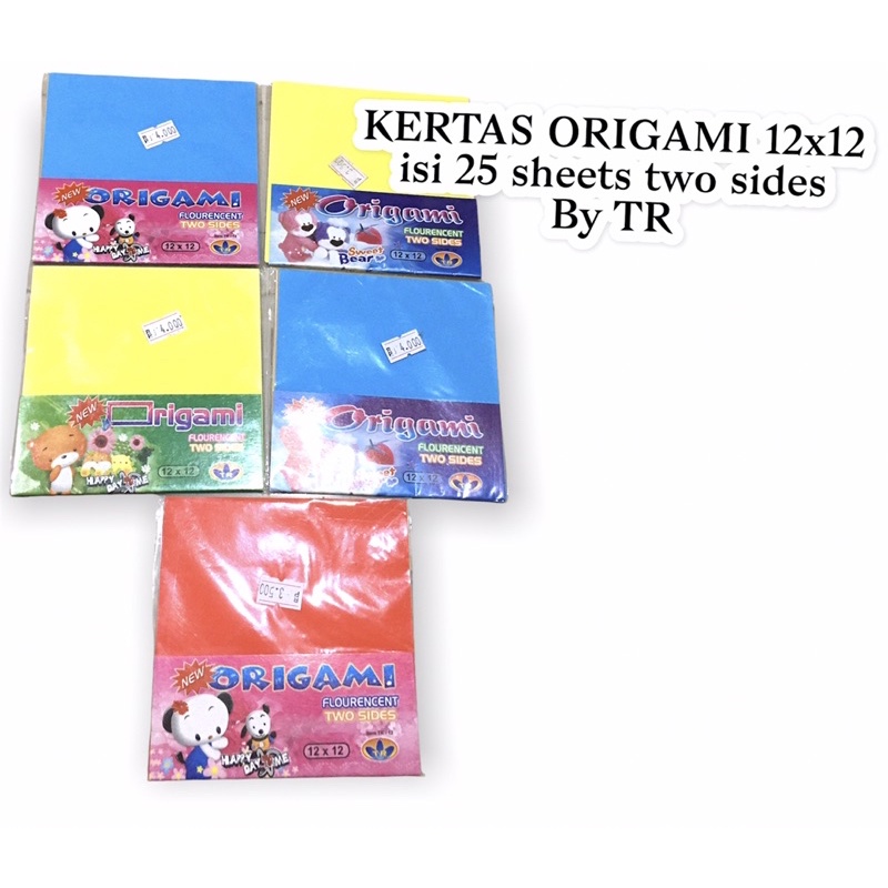 

TR KERTAS ORIGAMI WARNA LIPAT 12x12 ISI 25 TWO SIDES