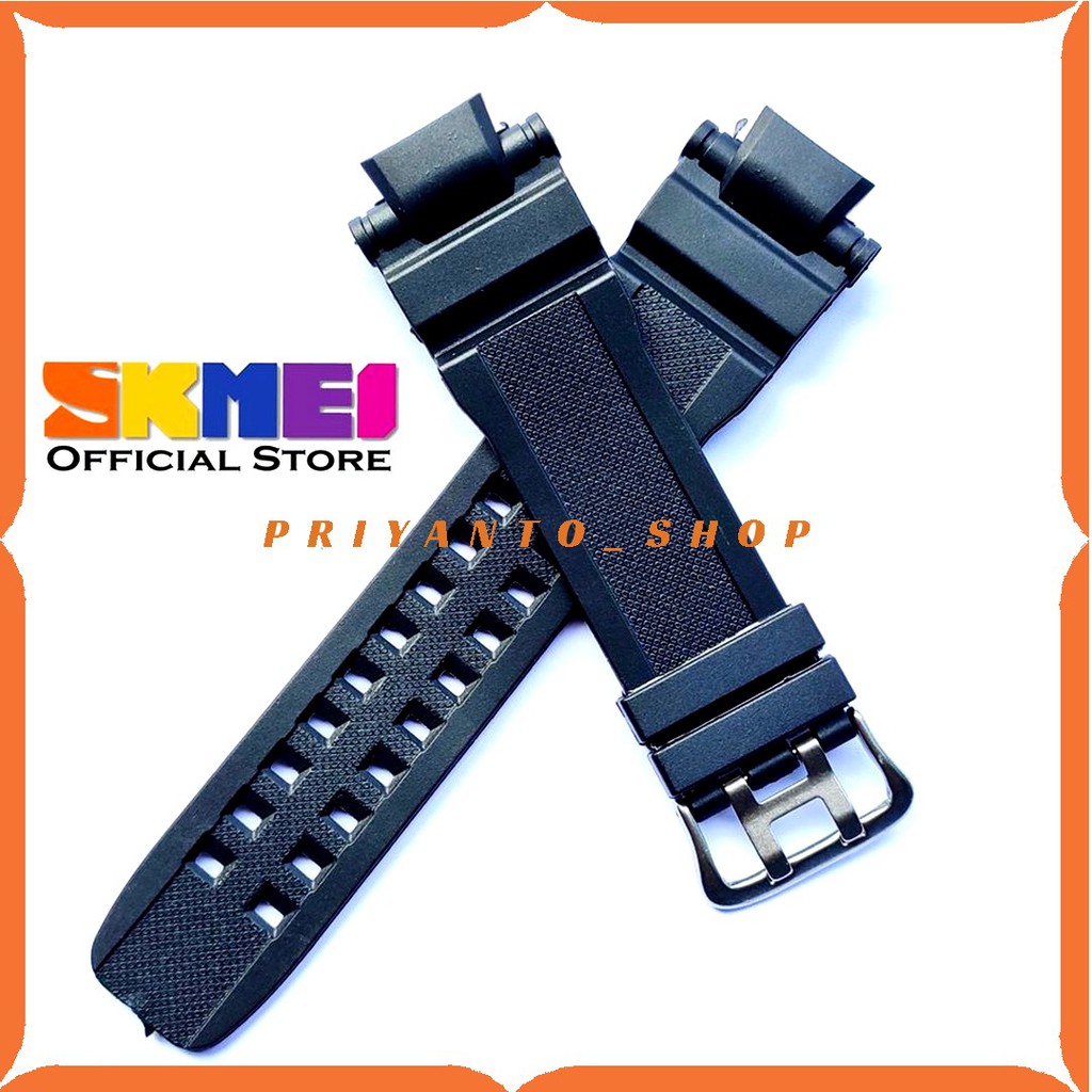 Strap tali jam tangan Skmei 0990 SKMEI AD 0990 Hitam tali skmei