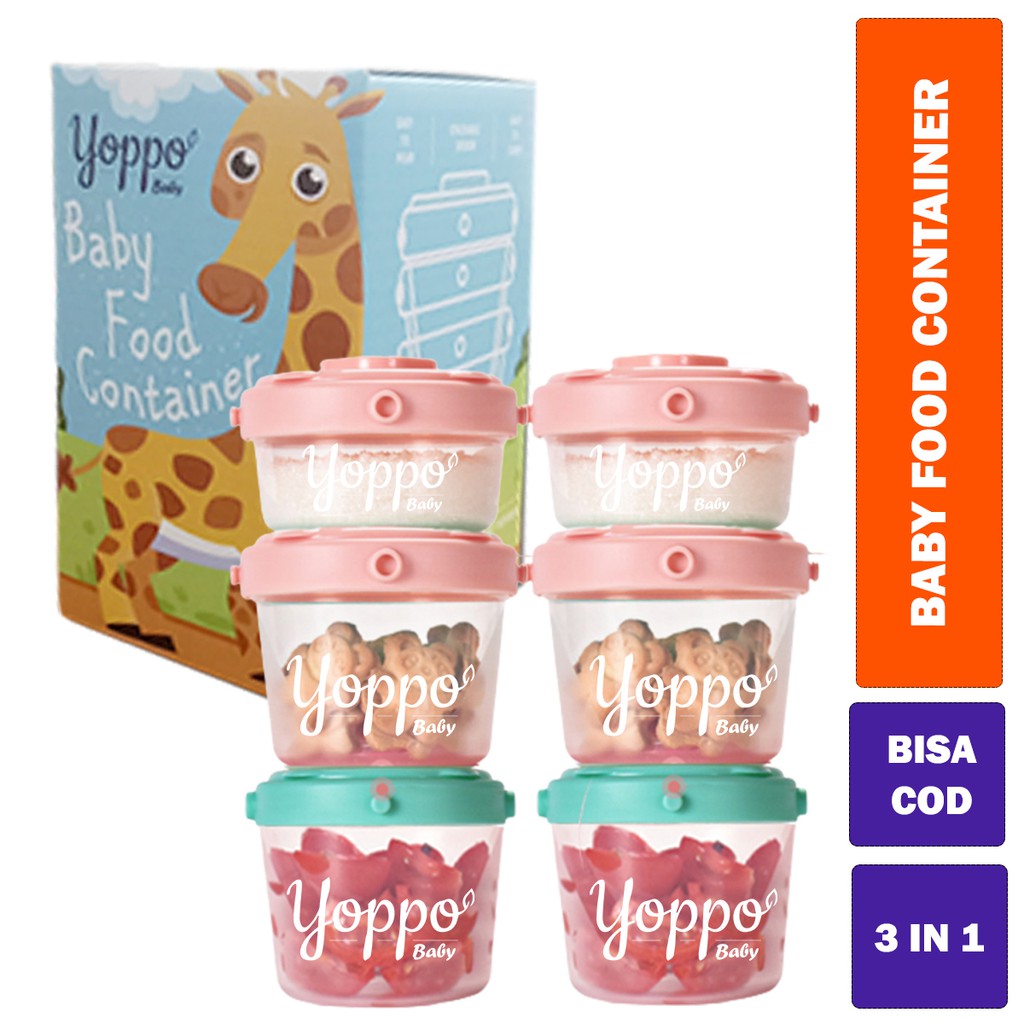 Yoppo Baby Food Container / Wadah Kaldu Mpasi / Wadah Mpasi