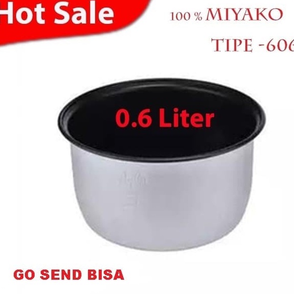 Panci Rice Cooker/Magic com Miyako Original 0,6Liter /teplon magicom 1,8liter