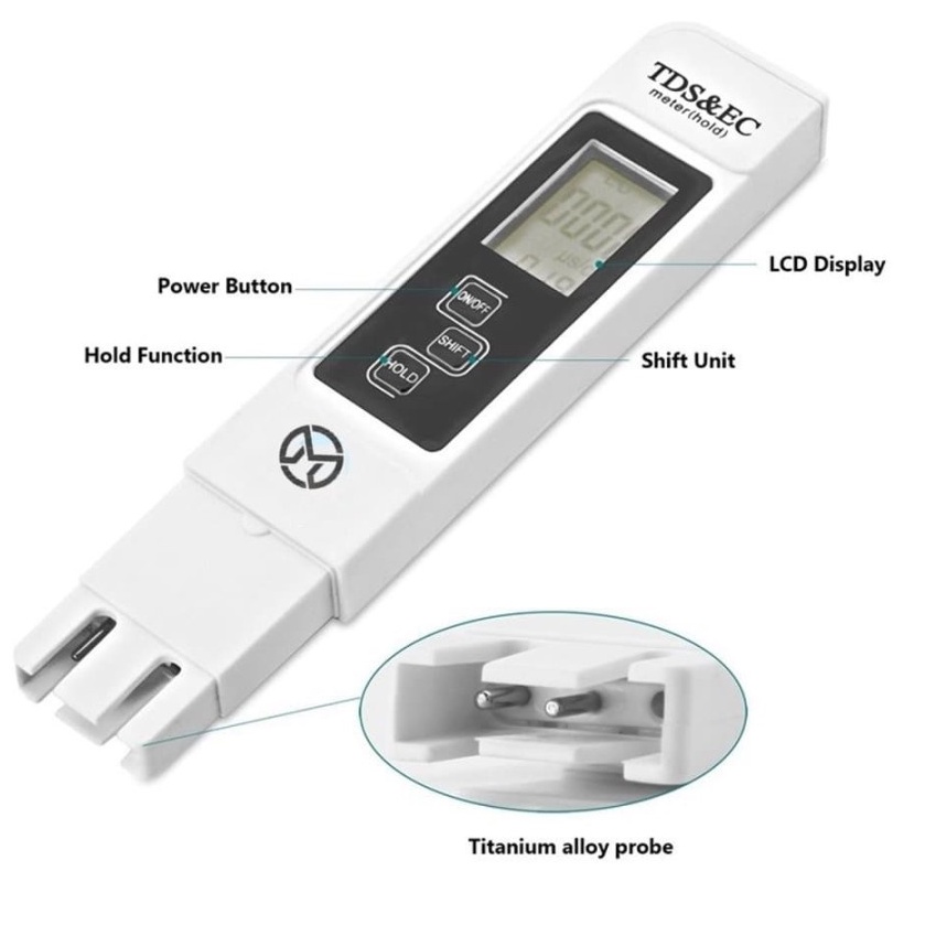 TDS Dan EC Meter Alat Pengukur Pada Hidroponik Tds &amp; EC Meter atau ELEVEN TDS