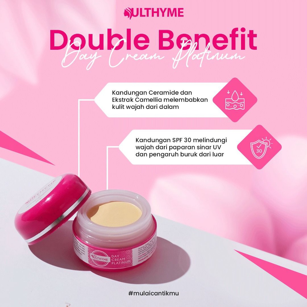 Ulthyme skincare Day Cream Platinum Luxury Glowing