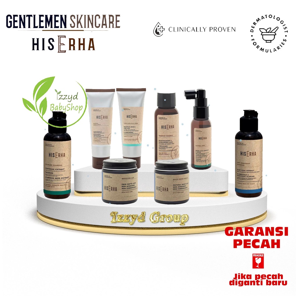 His Erha Products / Mens Care - Shampoo Facial wash Tonic Hairdust Pomade Essence