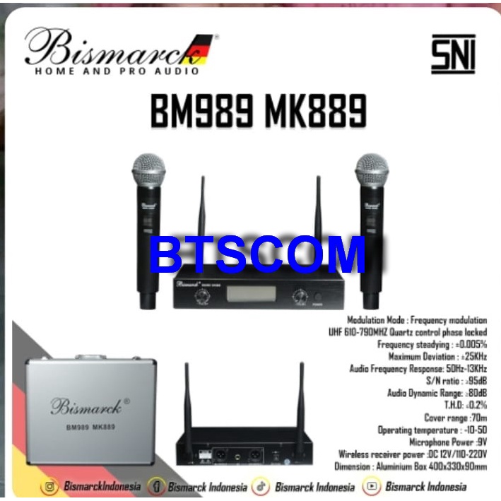 MIC WIRELESS BISMARCK BM989 MK889
