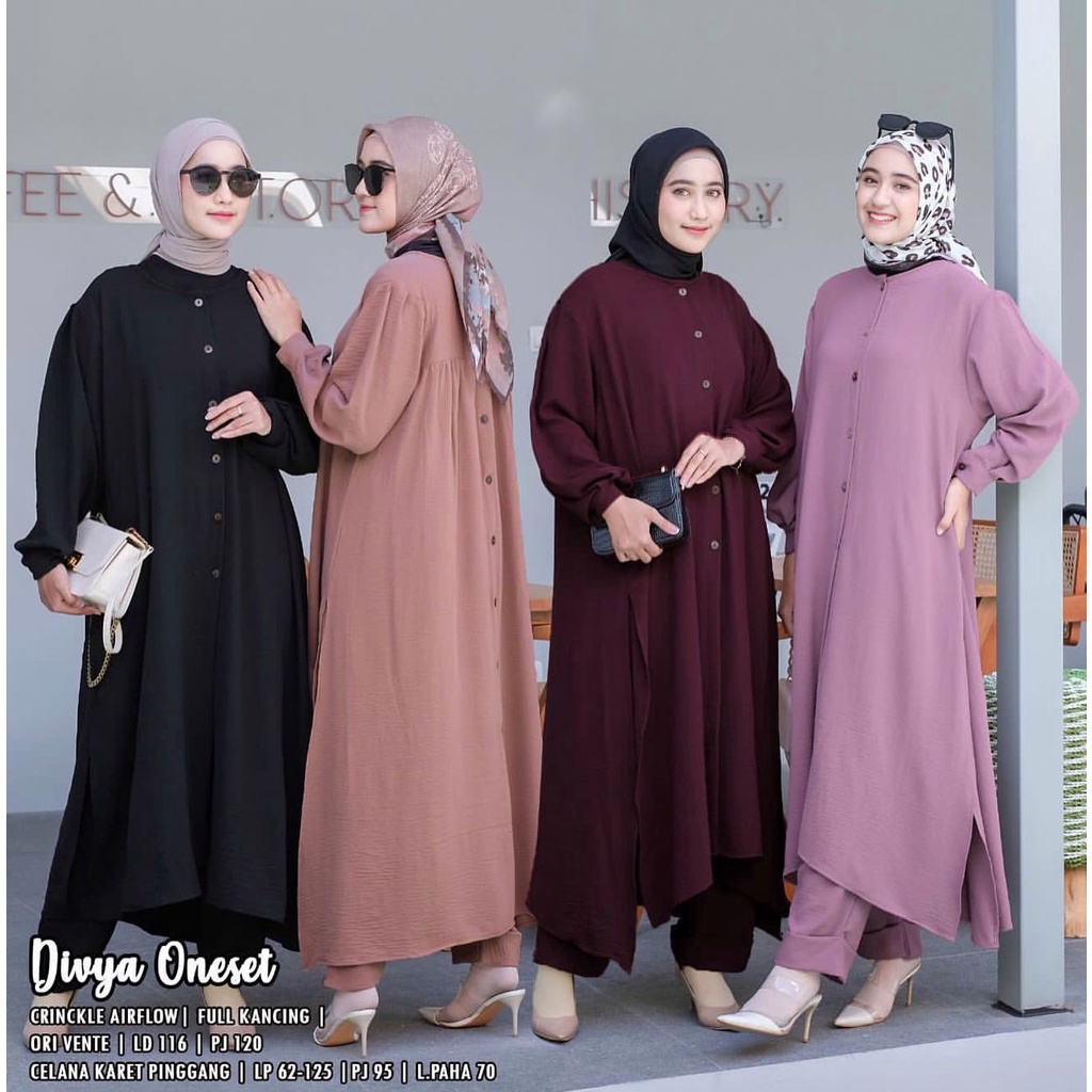 (MSB) ONE SET DIVYA DAILY TUNIK SET WOLFIS PREMIUM