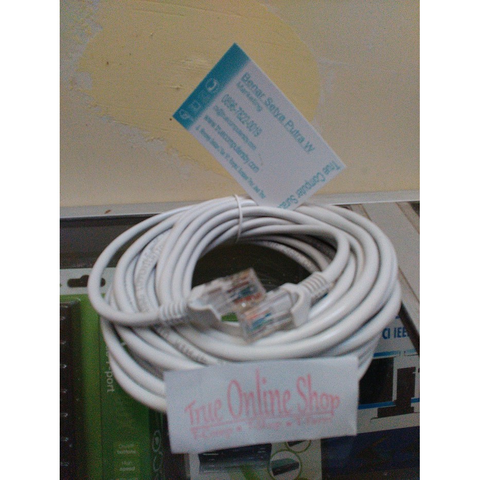 Kabel UTP / Kabel Lan CAT5E + RJ45  1,5 Meter Websong