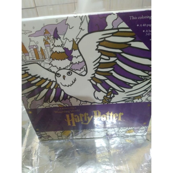 

SALE KERAS !!!COLORING SET. HARRY.POTTER( coloring book 48 page+gift tag) ORI/ BARU/ SEGEL