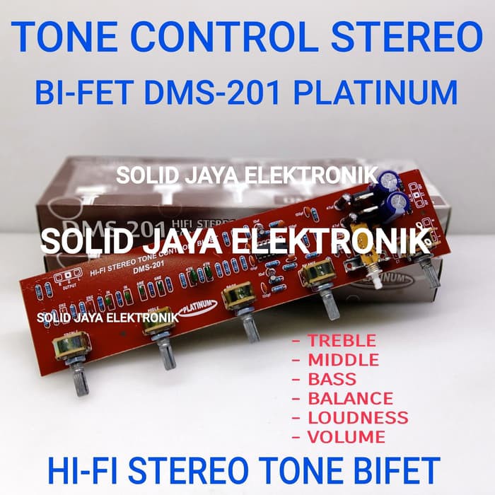 TONE CONTROL BI-FET BIFET DMS 201 DMS-201 DMS201 HIFI STEREO PLATINUM AUDIO KIT TONE KONTROL 201