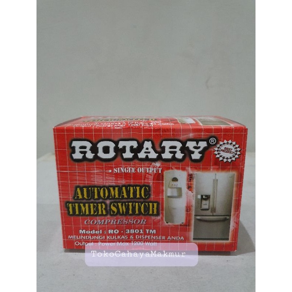 Automatic Timer Switch Rotary 1200w Melindungi Kulkas &amp; Dispenser Air