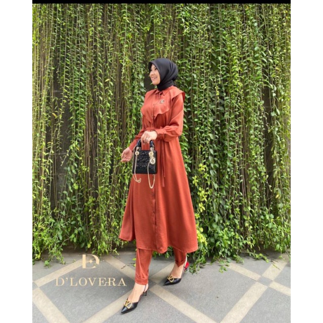 Setelan  Long Tunik | Luwie Set ORI by D'lovera