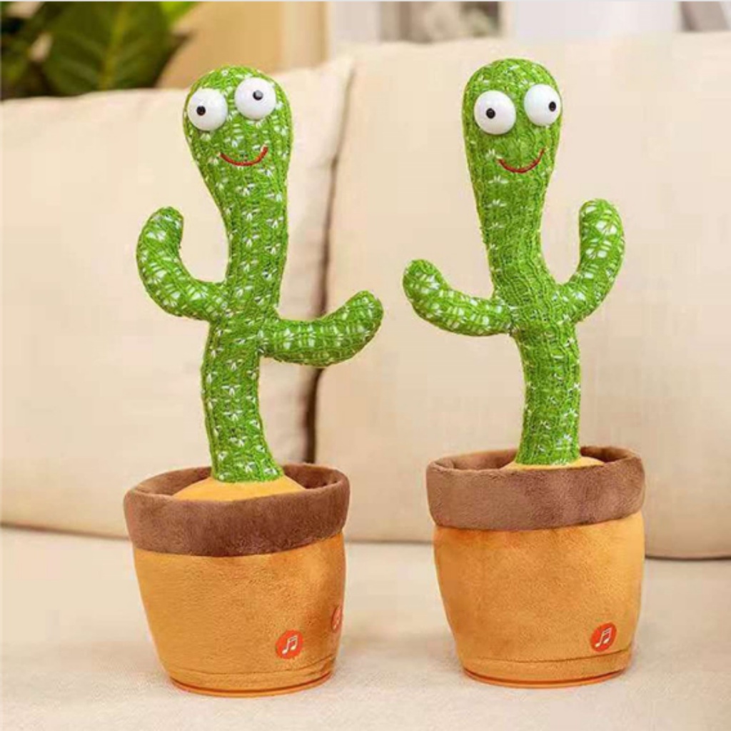 Boneka Kaktus Goyang dan Bicara Dancing Cactus Dancing Kaktus Bisa Bicara boneka kaktus Bisa Bicara